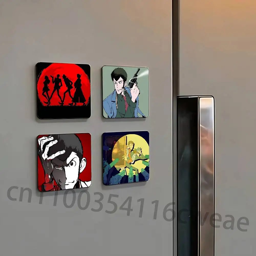 A-Arsene L-Lupin III Fridge Magnets Refrigerator Card Kitchen Metal Icebox Cabinet Magnetic Cards