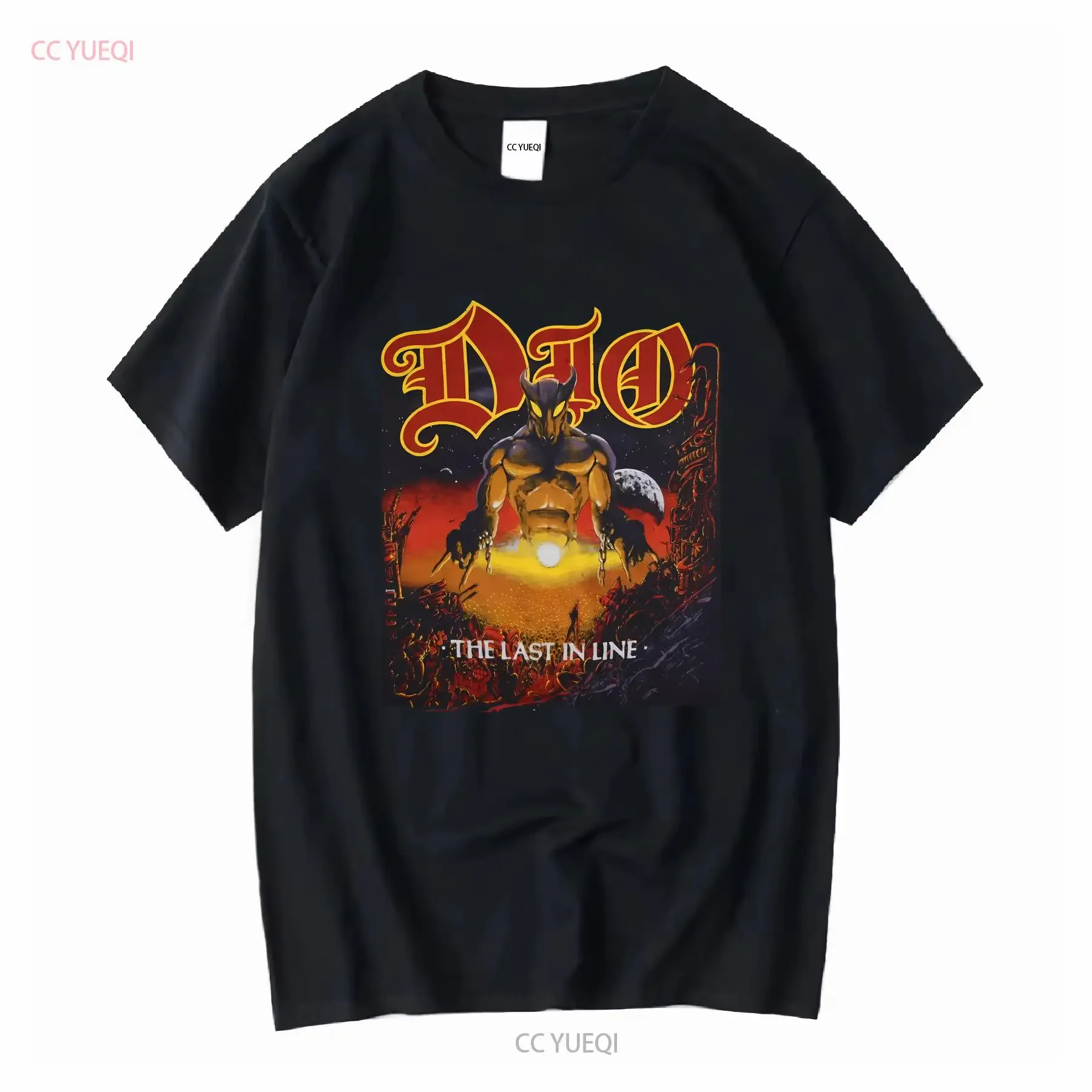 Dio Last In Line Tour Vintage 80s T Shirt Rock Band Concert All Size  vintage Washed homme Comfortable Stretched Versatile