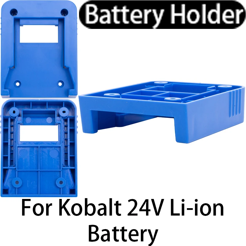 

3*Battery holder for Kobalt 24V lithium-ion battery wall mount bracket fixed seat power tool accessories