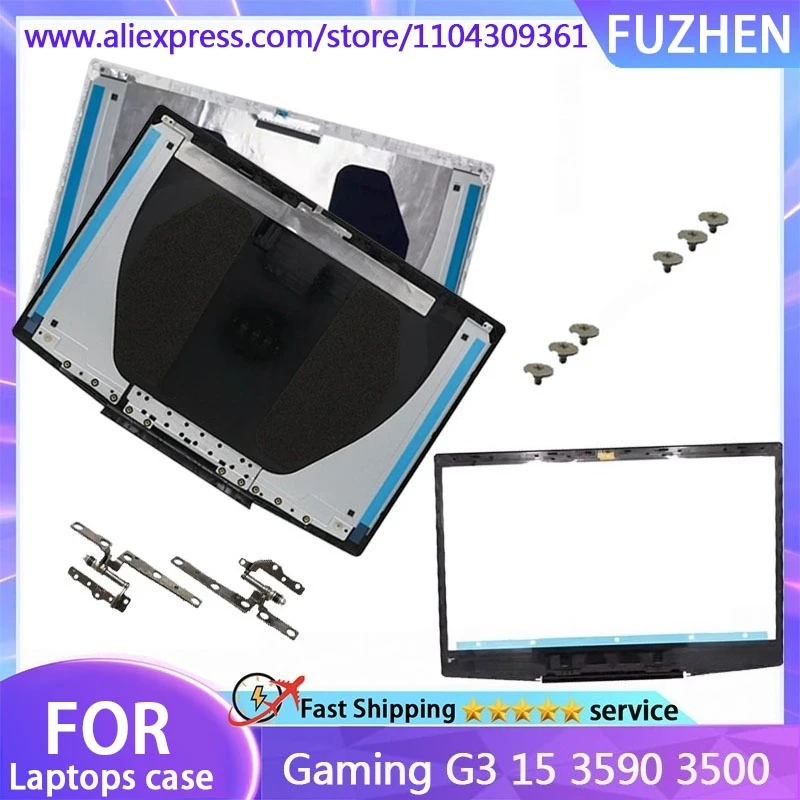 Nouvelle couverture pour Inspiron G3 3590 3500 P89F LCD couverture arrière/lunette avant/charnières/couvercle supérieur