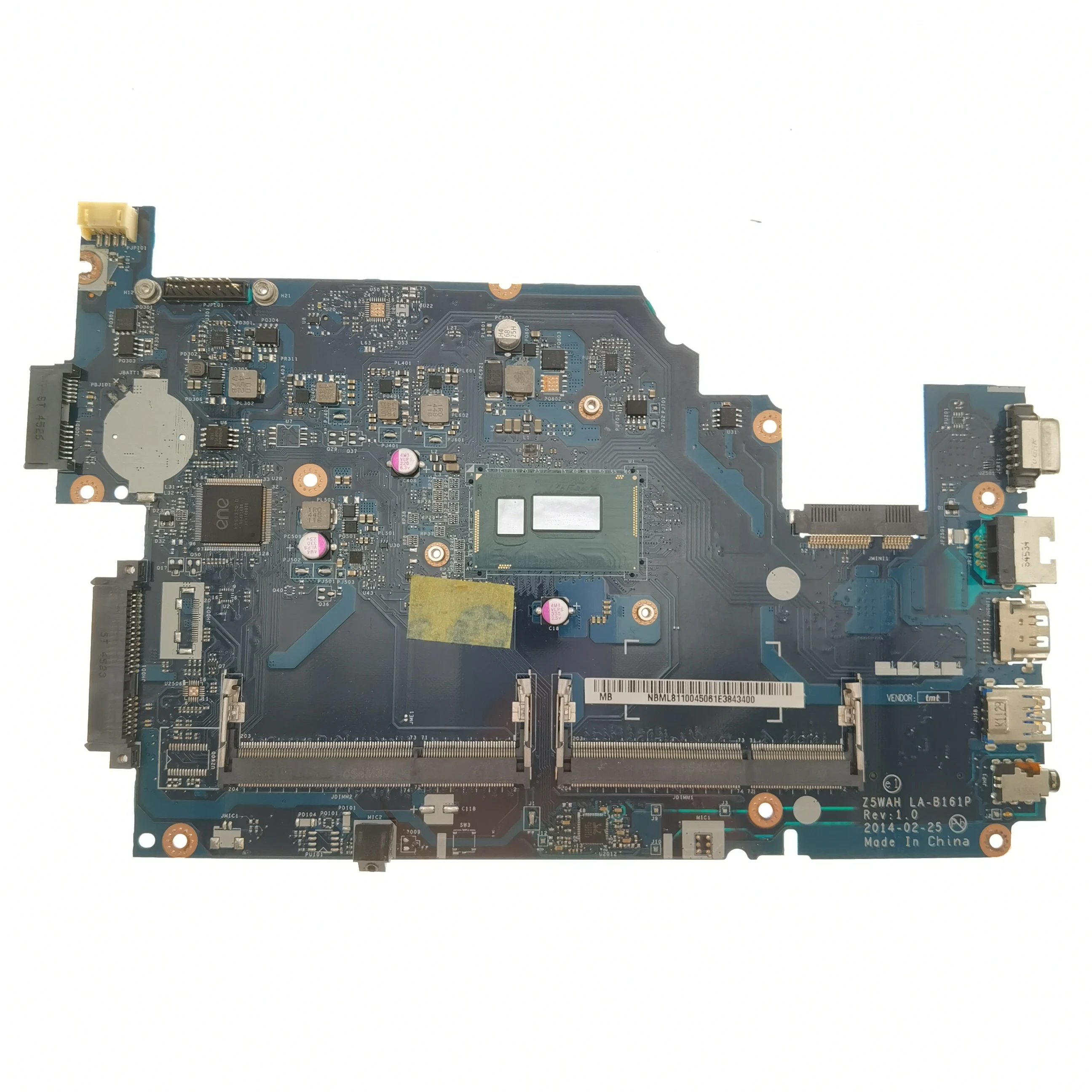 NBML811004 NB.ML811.004 Motherboard for Acer Aspire E5-571 E5-531 Laptop Motherboard Z5WAH LA-B161P SR1EF I5-4210U 100% Tested