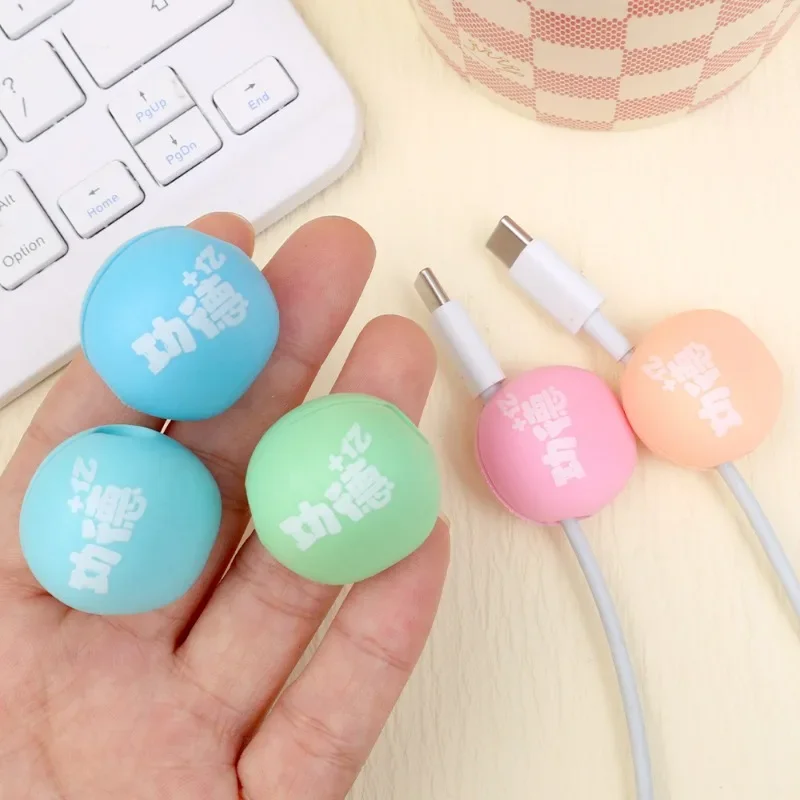 Multifunctional Cable Organizer Clip Holder Wooden Fish Hooks Wire Wall Hooks Hanger Storage Cable Holder for Earphone Mouse