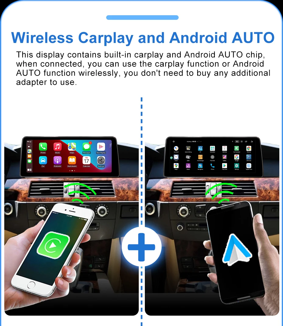 Radio para coche con pantalla Linux, 1920x720P, inalámbrico, CarPlay, Android, para BMW Serie 5 E60 E61 E63 E64, Serie 3 E90 E91 E92 E93 2004-2012, 2 din, autoradio, estéreo, reproductor multimedia, Bluetooth, wifi 7