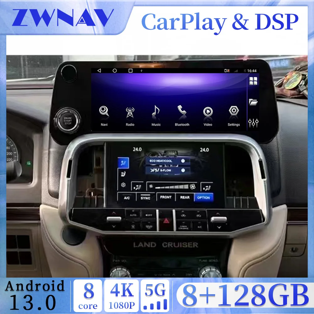 Car Multimedia Radio For Toyota  Land Cooluzer LC300 2008-2015 Upgrade To Lexus LX600 car Android GPS stereo Head Unit Display