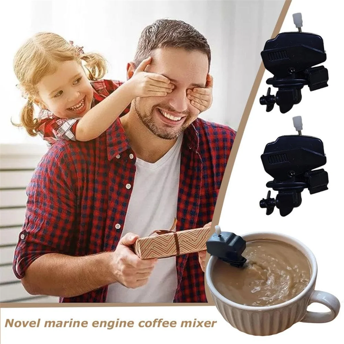 ABVS Boat Motor Coffee Stirrer,Imitation Boat Propeller Coffee Stirrer,Coffee Stirrer,Boat Engine Motor Toy Coffee Mixer