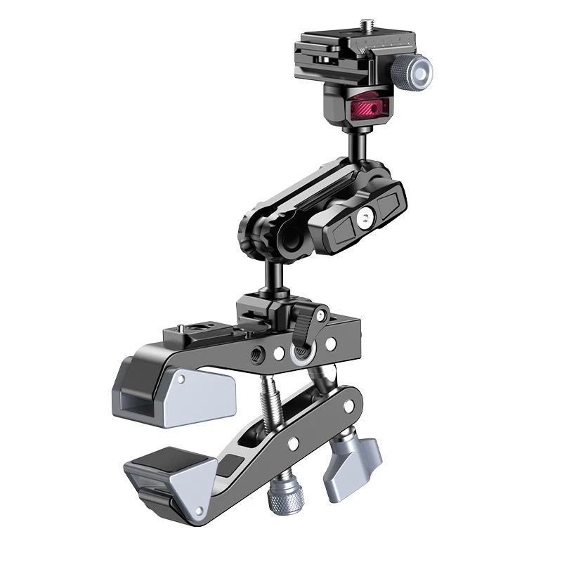 

Ulanzi CU03 Muti-Functional Super Clamp with Arca-Swiss Quick Release with 360° Dual Ball Heads for Tripod Round Square Tube