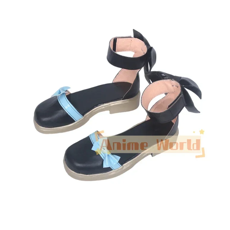 Kuroshitsuji الأسود بتلر كتاب أتلانتيك إليزابيث تأثيري أحذية هالوين حفلة لوليتا أحذية ث/Bowknot النساء أنيمي الأحذية