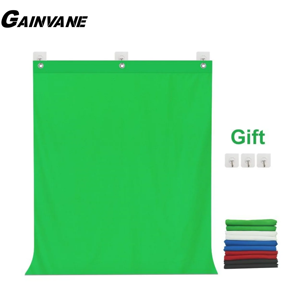 GAINVANE Wall Mounted Backdrop Cloth Background For Photography White/Black/Green Screen Studio Fond Photo Muslin Shooting Paper