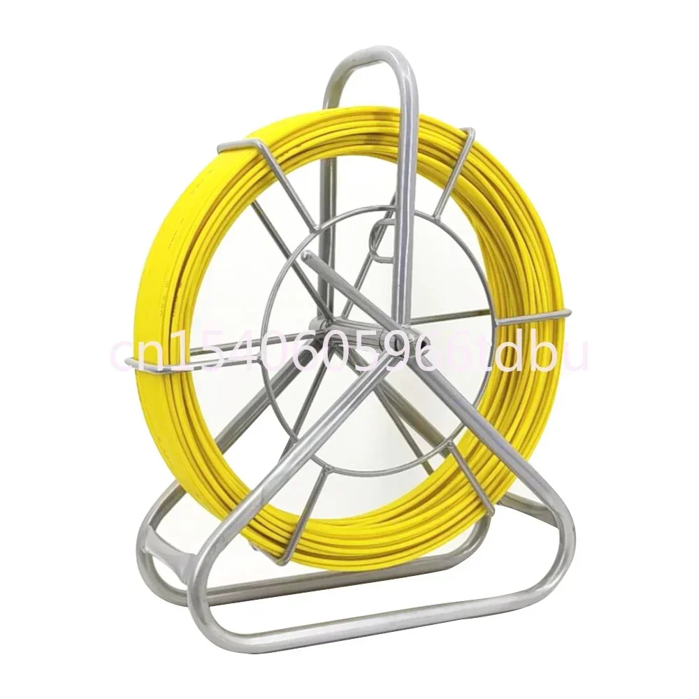 Continuous Reel Wire Cable Running Fiberglass Cable Puller 6mm 150m Fiberglass Duct Rodder Fish Tape