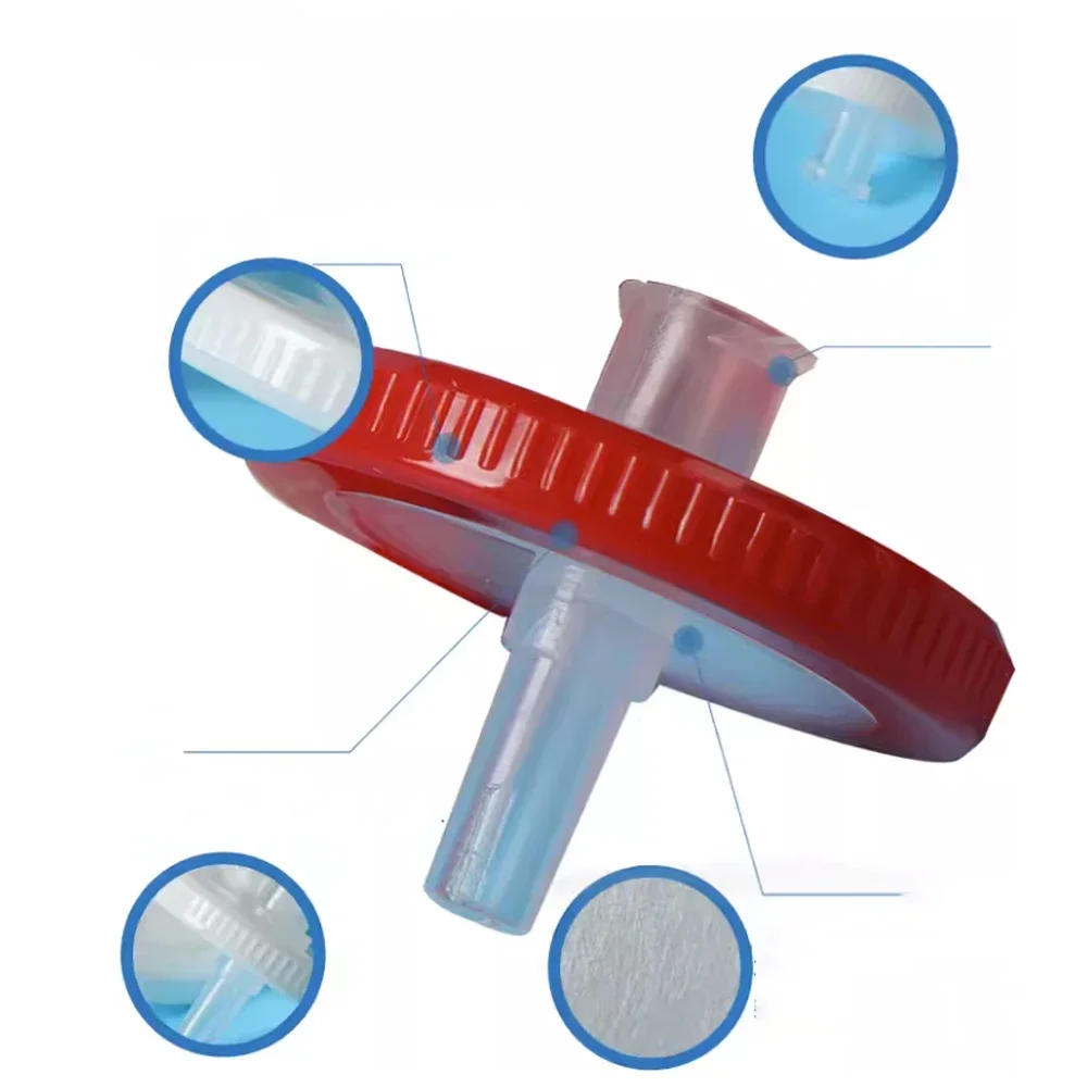 100pcs/lot Lab PES Syringe Filters 13mm/25mm Disposable Microporous Needle Filtration 0.22/0.45/0.8um