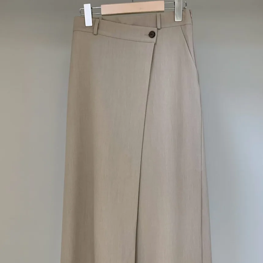 

Korean Sle Irregular f Skirt Women's Design Suit Skirt Faionable Ciwalk Elastic Waist Other Material 00%