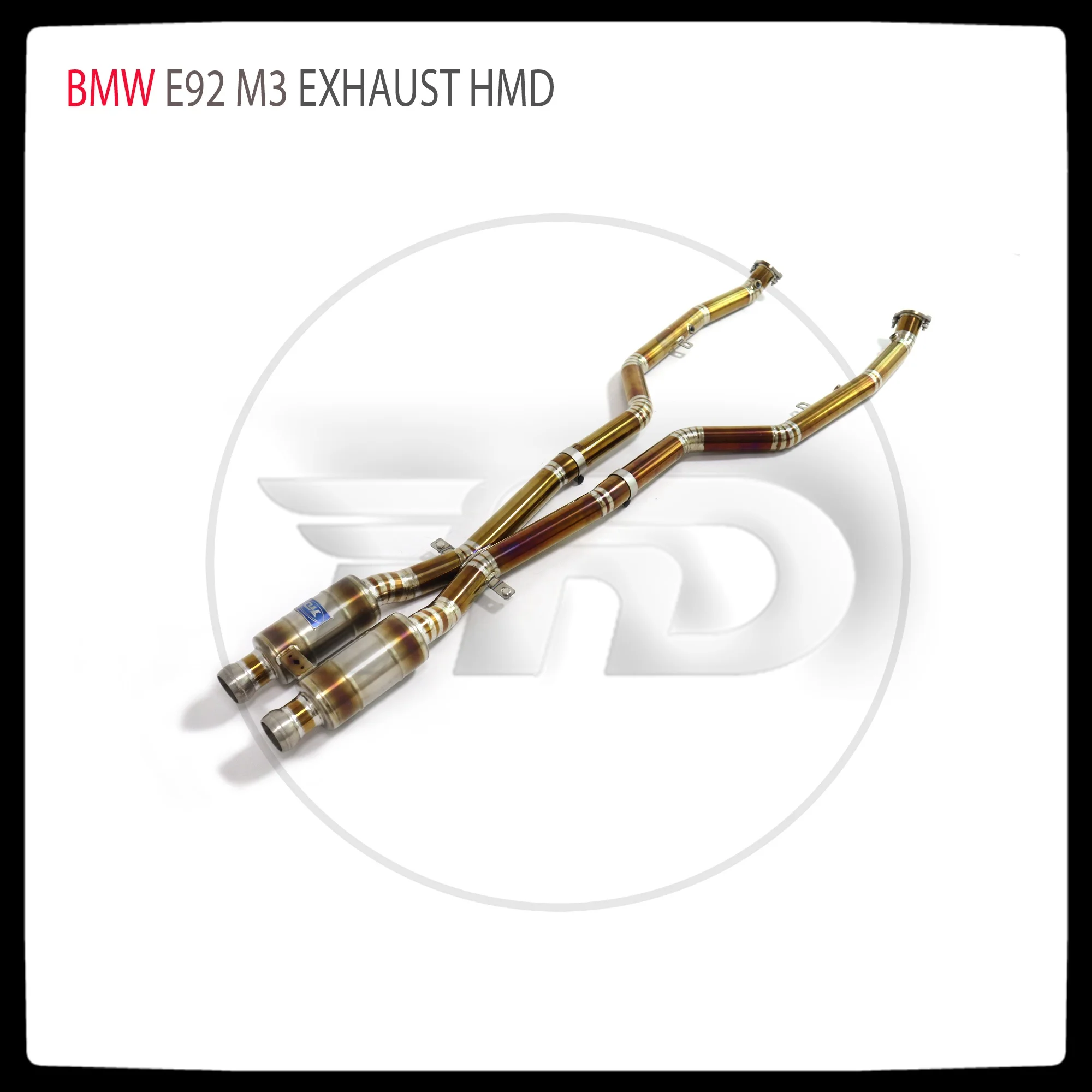 

HMD Titanium Alloy Exhaust System Performance Middle Pipe For BMW E92 M3 Car Resonator Racing Pipe