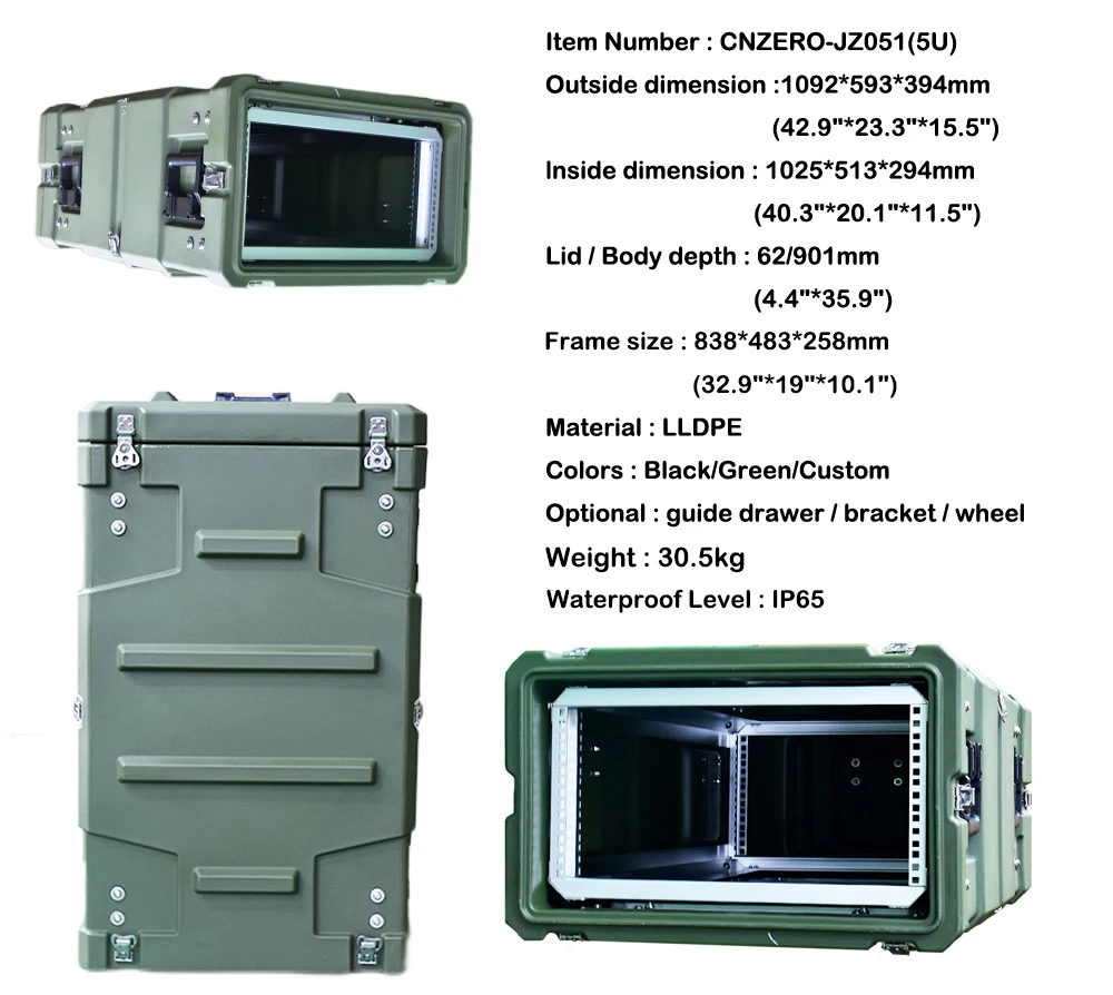 Customized Design Available Ip 65 Waterproof Shockproof Hard Plastic Box For Custom Flight Case