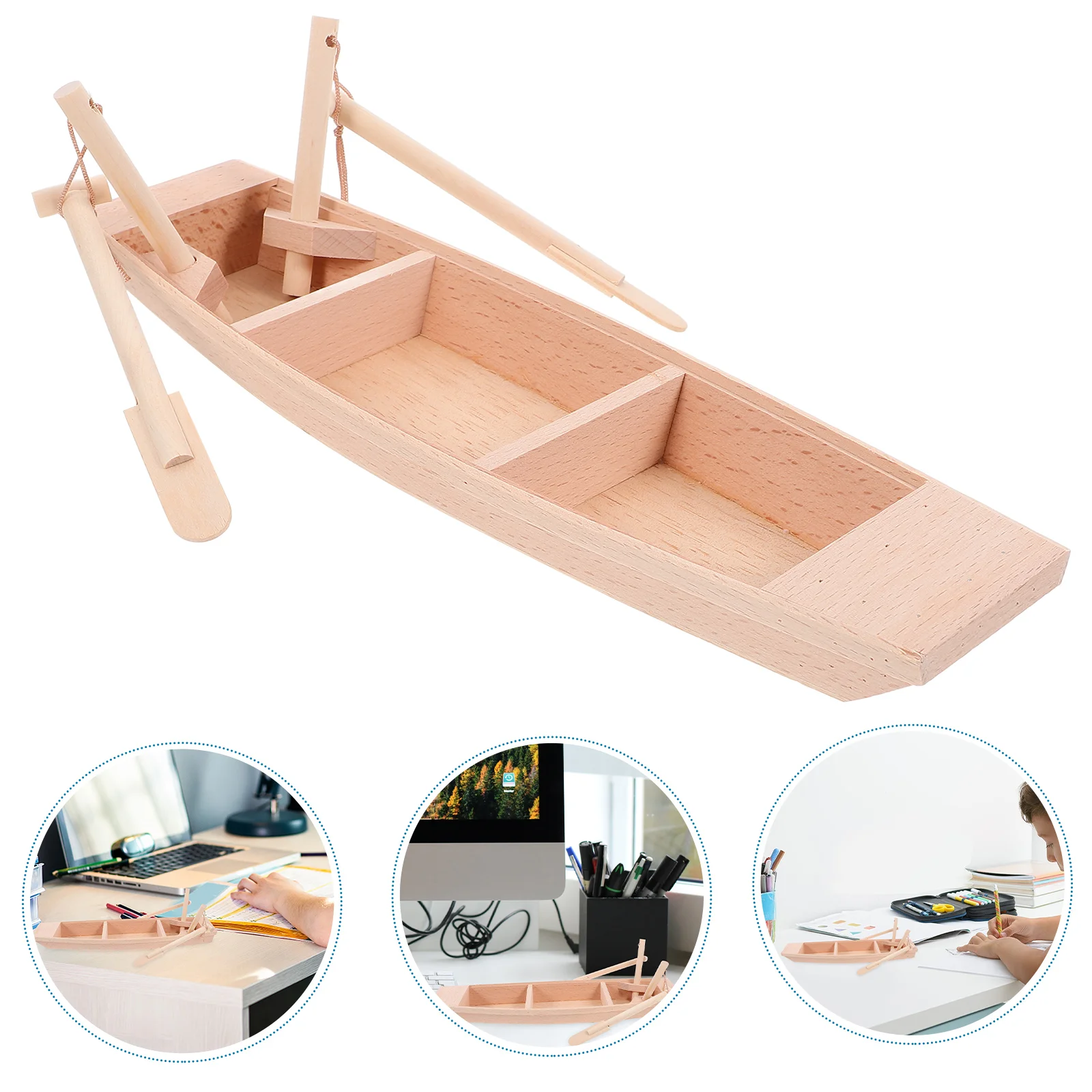 

Wooden Mini Boat Model Small Wooden Fishing Boat Small Model Boat for Home Office Decoration wood boats