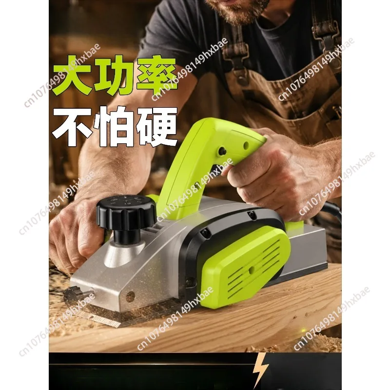 1800W 220V Multi-function Electric Planer Woodworking Power Tool Home Single-Sided Fully Automatic Desktop Machinery Wood Planer