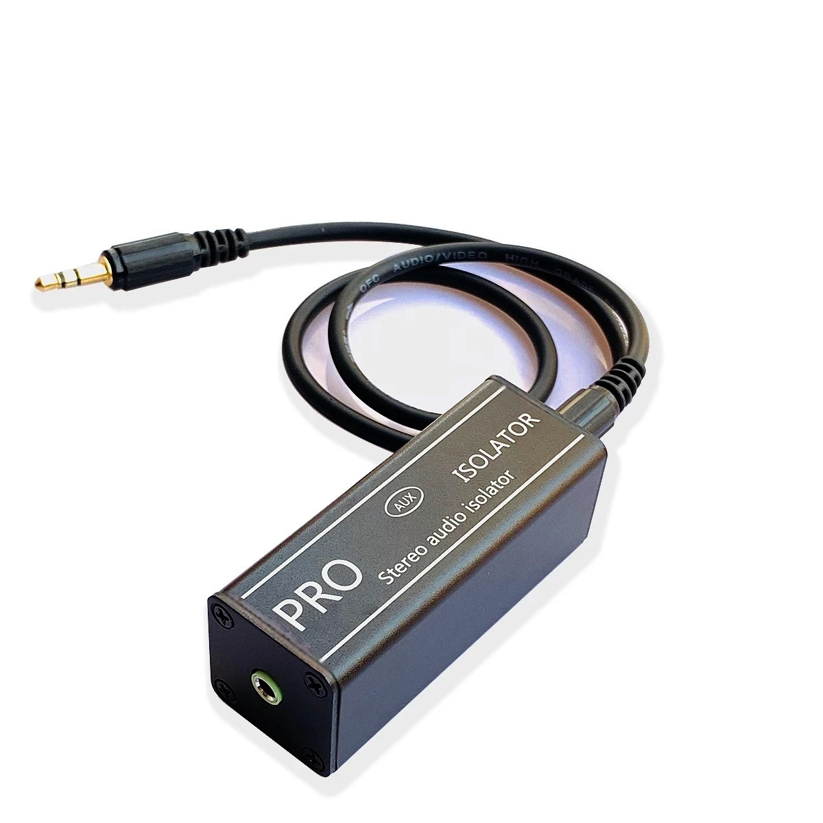 

3.5 Audio Isolator Acoustic Noise Current Sound Elimination Noise Common Ground Filter AUX Noise Reduction Anti-jamming Device