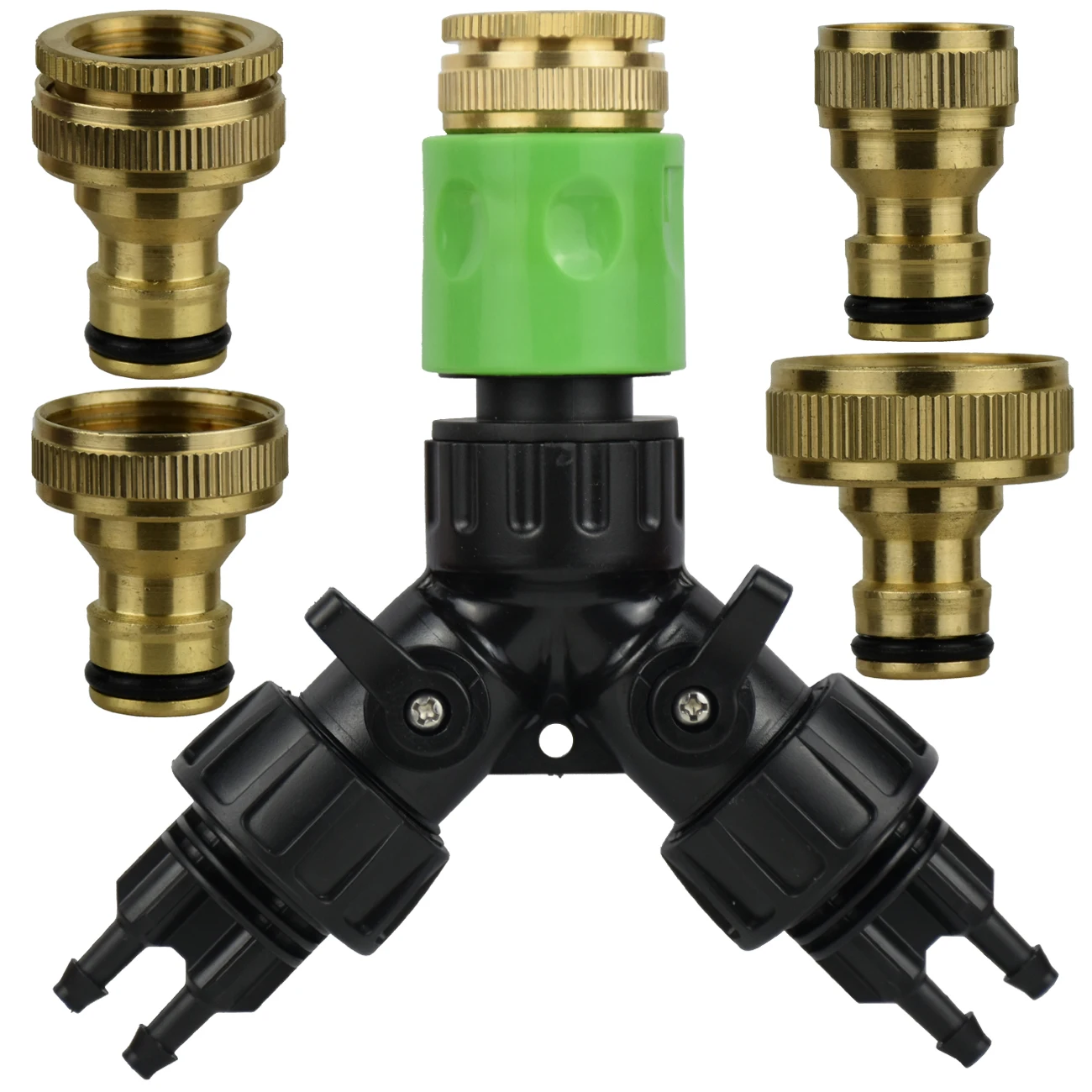 

KESLA Gardens Tap Hose 2-Way 4-Way Splitter Adapter Connector 1/2'' 3/4'' to 1/4'' 3/8'' 16mm 8/11mm Pipe Barb Tubing Tool