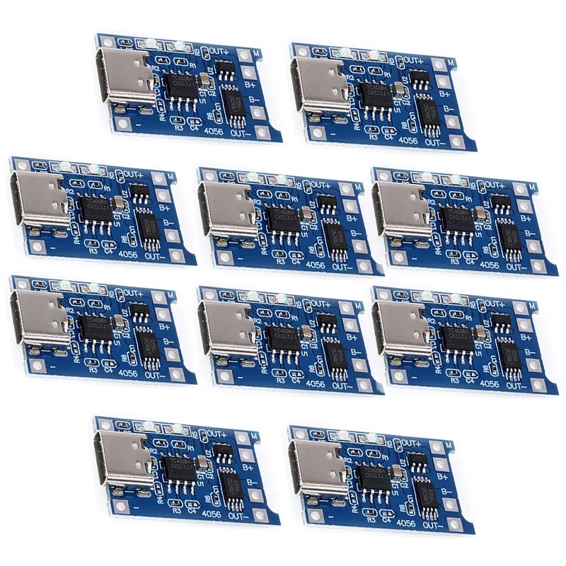 Typ-C Micro Mini USB-Lademodul TP4056 5V 1A für 18650 Lithium-Akku-Ladeplatine mit Schutz, DIY-Schaltungsmodul