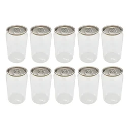 10 Pcs Canned Milk Tea Drink Storage Bottles Dessert Juice Cold Brew Shake Packing The Pet Wrapping Creative Beverage Empty