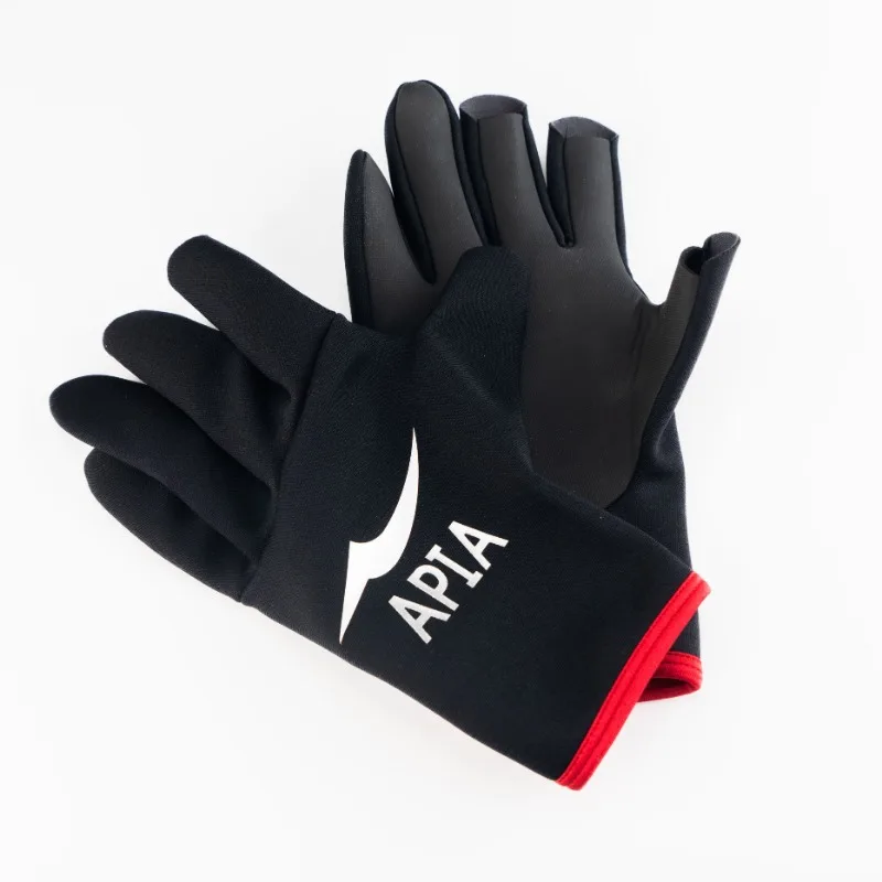 APIA Fishing Gloves for Men, Three Fingers Cut Glove, Warm Outdoor Gloves, Autumn and Winter