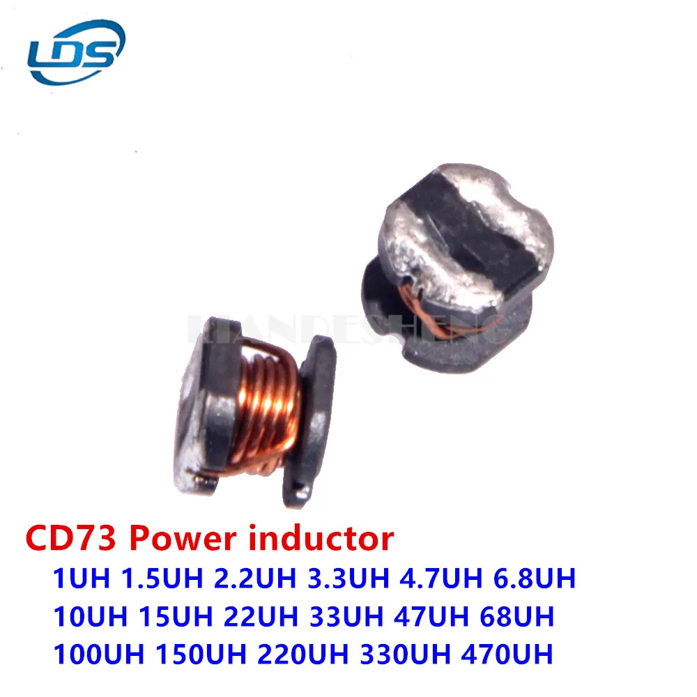 20PCS SMD Power Inductors CD73 1UH 1.5UH 2.2UH 3.3UH 4.7UH 6.8UH 10UH 15UH 22UH 33UH 47UH 68UH 100UH 150UH 220UH 330UH 470UH