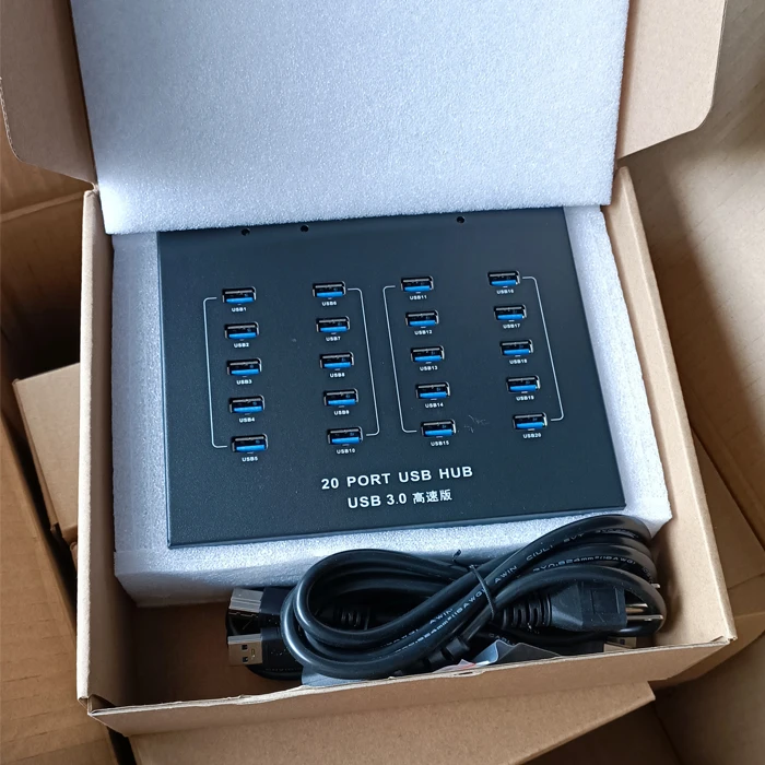 Original A223 Sipolar A-223 Industrial Grade 2.1a/2 1a 20 Port Usb 3.0/30 Hubs