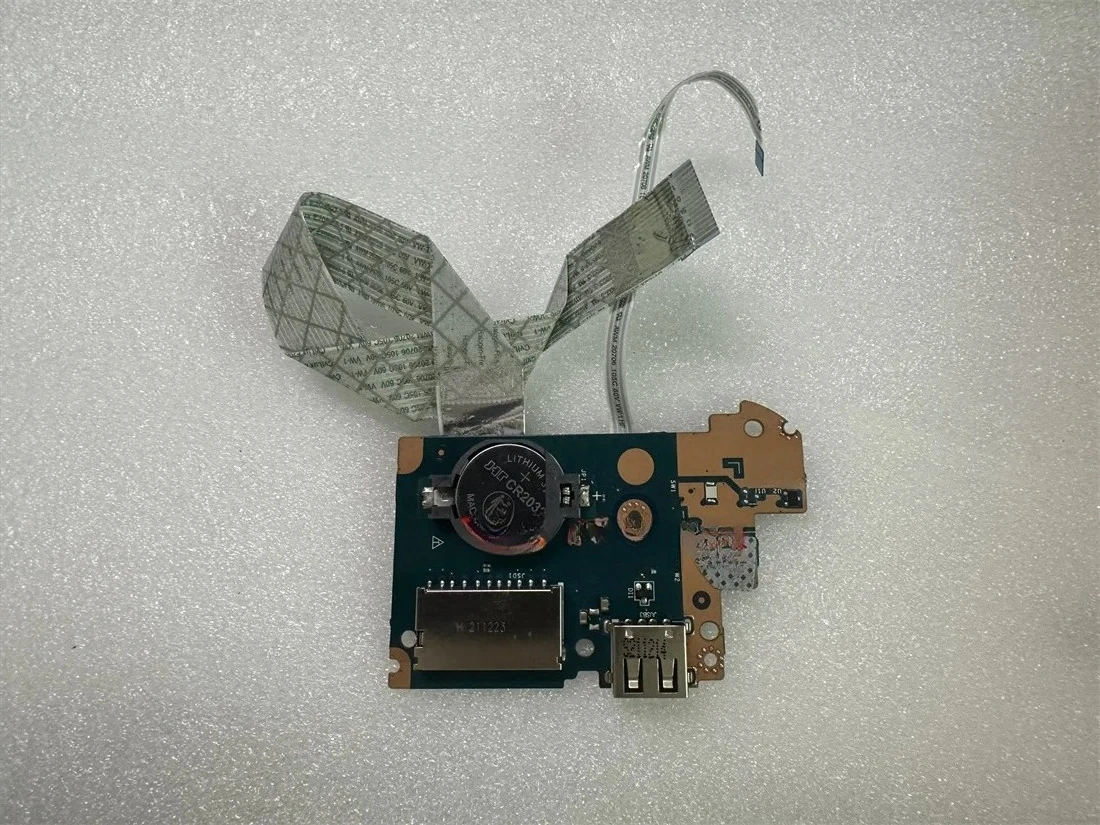 FOR DELL Inspiron 5593 3501 Card Reader USB Board Power Switch Button Board with Two Cables LS-G718P