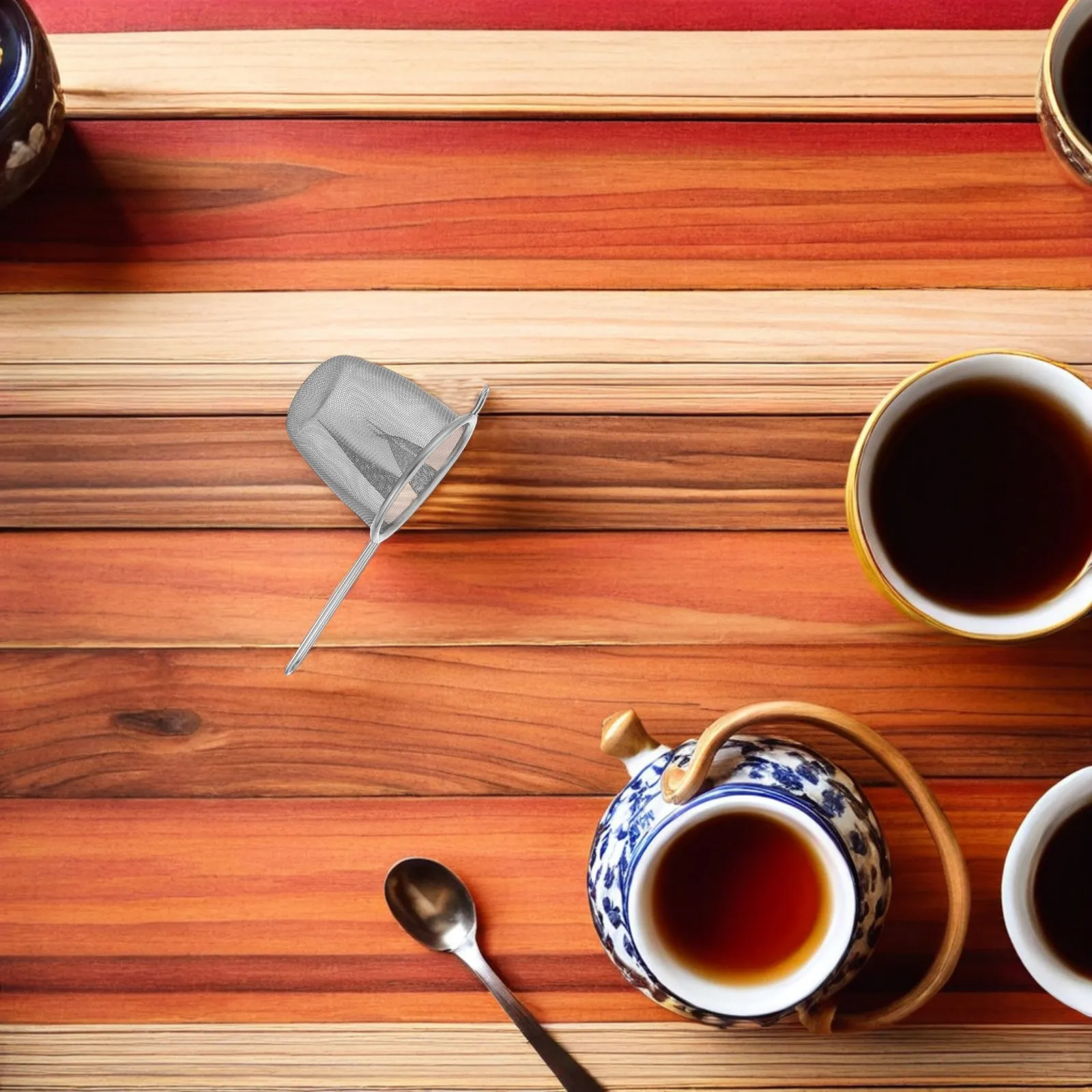 

2Pcs Stainless Steel Tea Leaf Filters Creative Large Capacity Loose Leaf Tea Strainers Practical Accessories