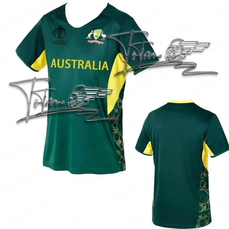 2024 Australia Cricket Ball Jersey Kits Jerseys Home Cricket Shirt Fans Kit Special Anniversary Edition Jersey Sport Oversized