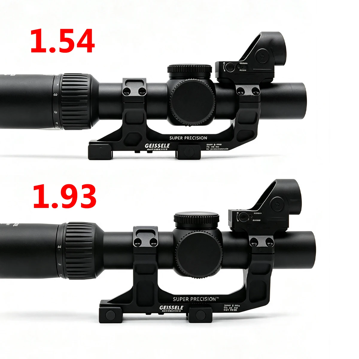 GEISSELE Cantilever Automatik-Optikmontage für AR15 M4 M16 – Superpräzise 25,4mm 30mm Ringhalterungen für 20mm Schienen – Detail 5