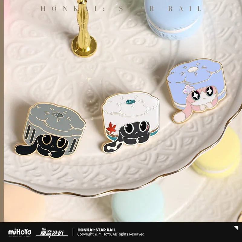 3.5Cm Spel Honkai: Star Rail Officiële Ruan Mei 'S Wezen dan Heng Cosplay Metal Badge Pin Broche Anime Accessoires