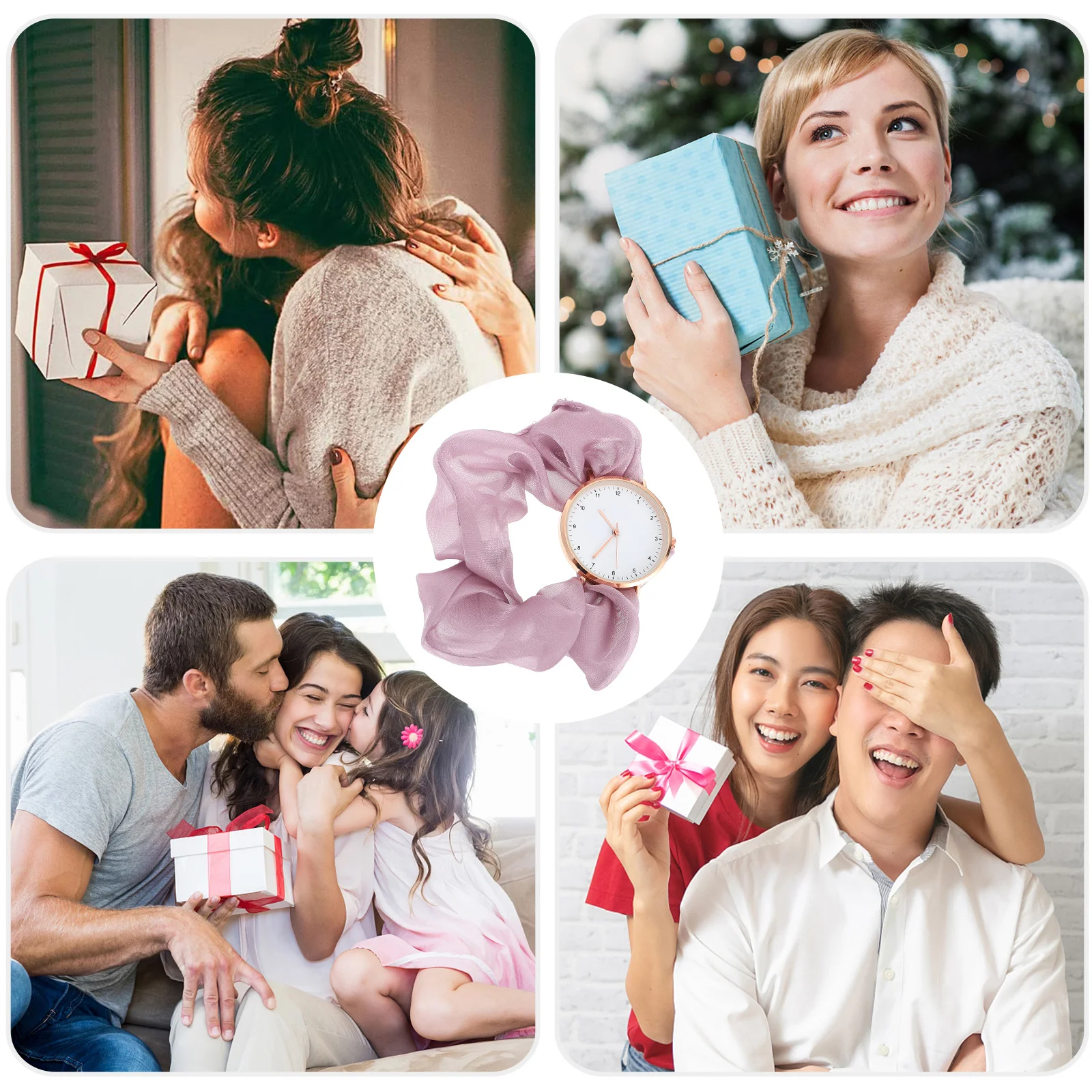 1 pçs relógio de pulso simples estrutura de fita suave confortável usar temporização precisa de longa duração acessório elegante