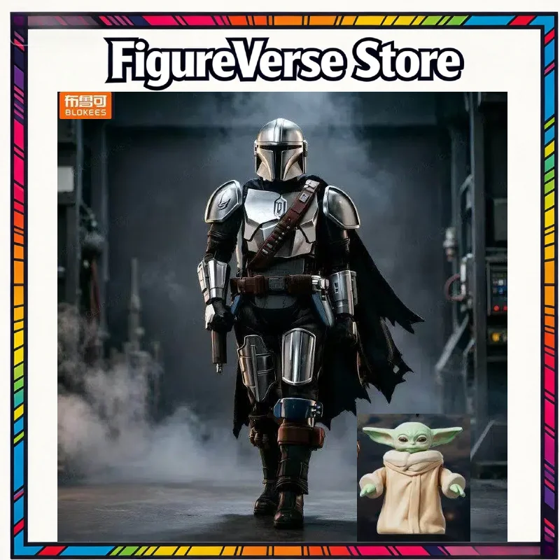 【stock-disponible】blokees-starwars-clase-campeOn-figuras-de-accion-ensamblables-de-the-mandalorian-din-djarin-y-grogu-bo-katan-kryze