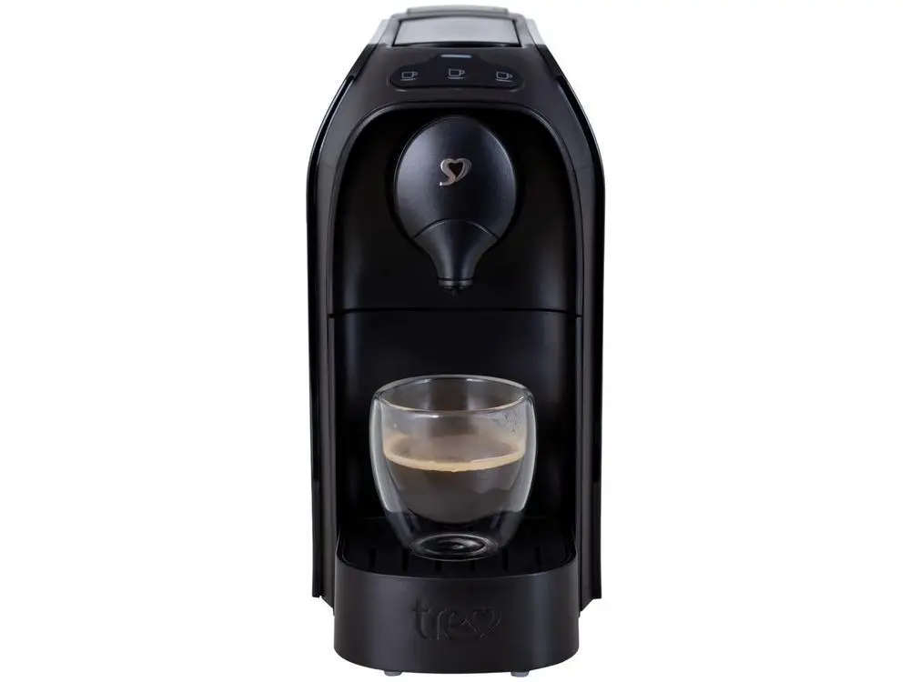 Cafeteira Espresso TRES 3 Corações Passione 15 Bar Preto - 220V