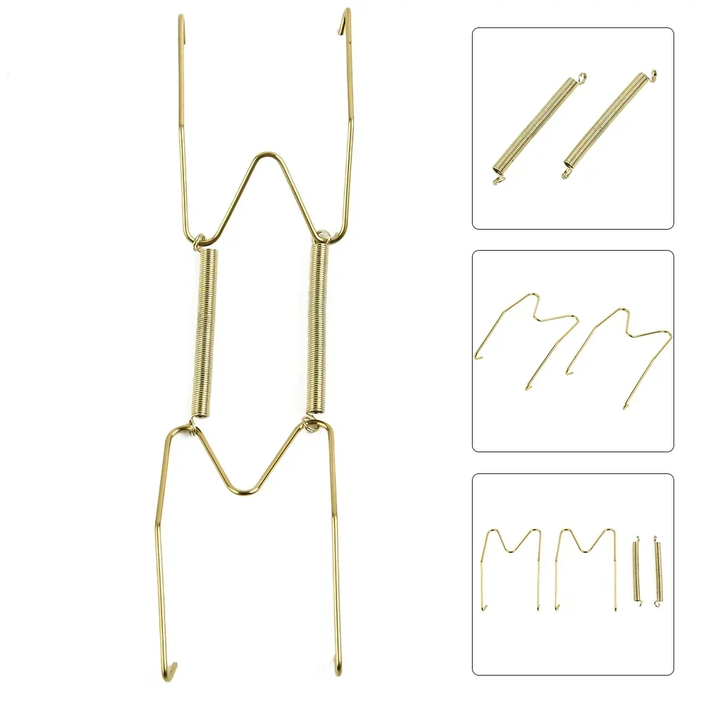 Hangers Dish Holder Decorating Porch Display Gadget Gold Holding Plates Hook Invisible Plate Spring W-style Wall