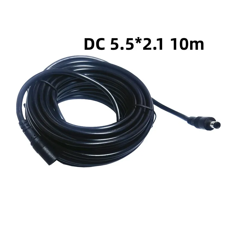 

10m DC Power Cord 5.5*2.1mm Male to Female Adapter Cable Surveillance Camera Power Cord Adapter Line CCTV Camera LED Strip C1