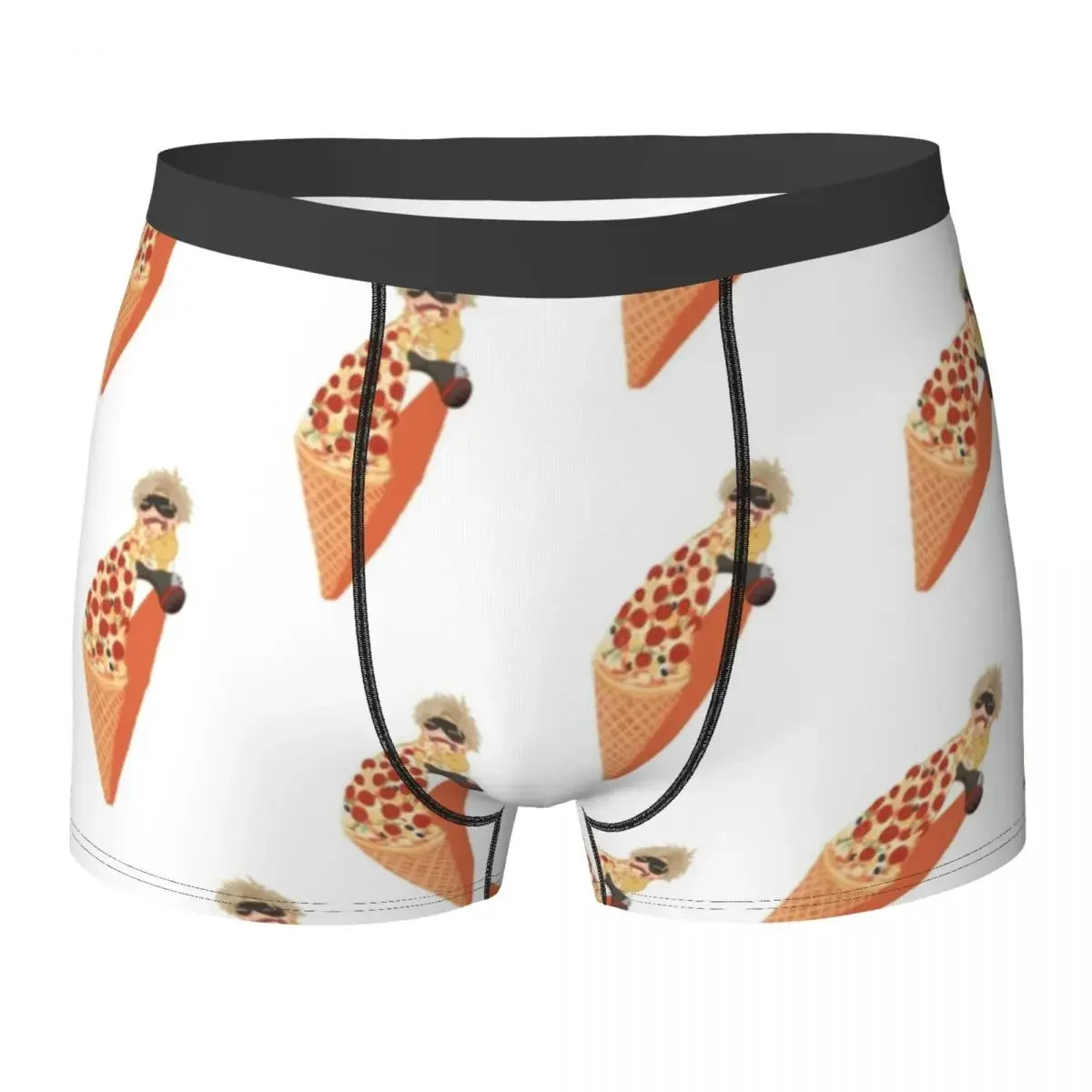 Boxer Underpants Shorts Fatgum Pizza Panties Men Ventilate Underwear for Homme Man Boyfriend Gifts