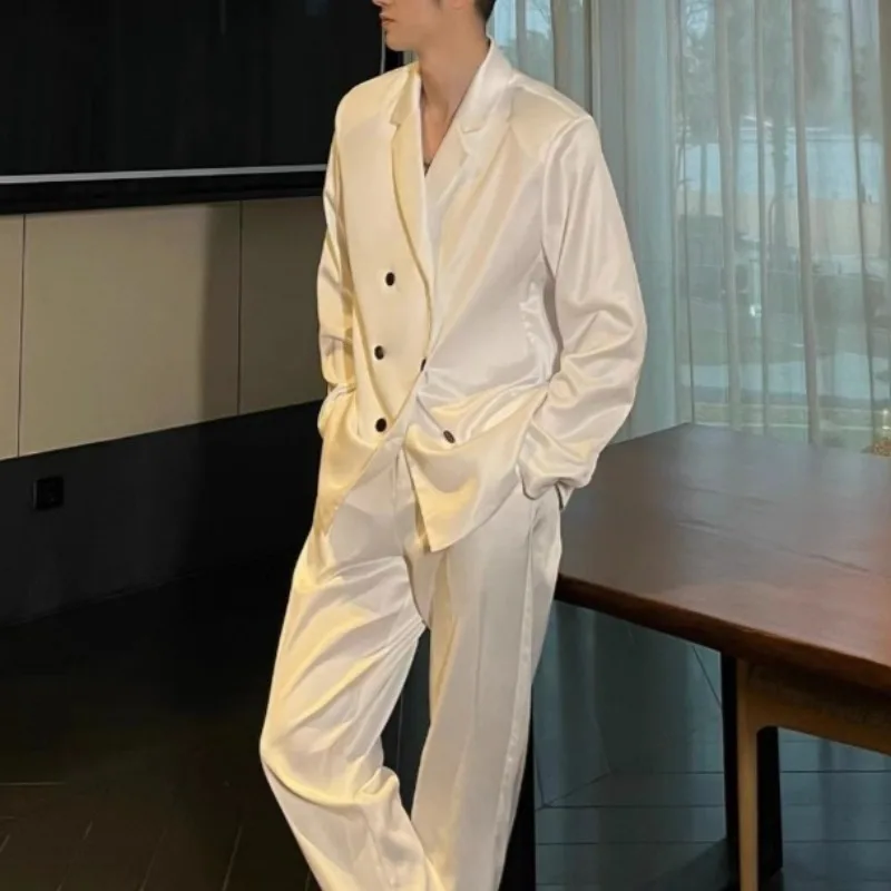 Men's Suit Set Spring Summer 2026 New Arrival High Quality Stylish Niche Casual Versatile Elegant Blazer Pants