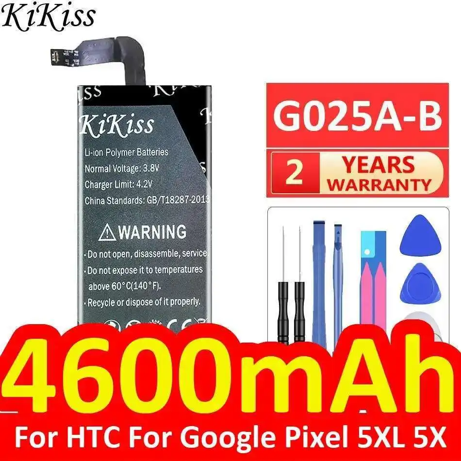 

4600Mah Reliable Power Mobile Phone Battery For Htc Google Pixel 5XL 5X G025A-B