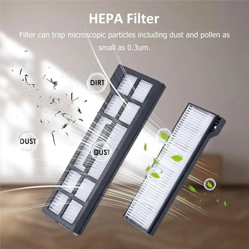 [NEWA66Z!】 22-Pack For Eufy X10 Pro Omni Robot Vacuum Parts: 2 Roller Brushes, 4 Filters, 6 Side Brushes, 4 Mop Pads, 6 Dust Bag