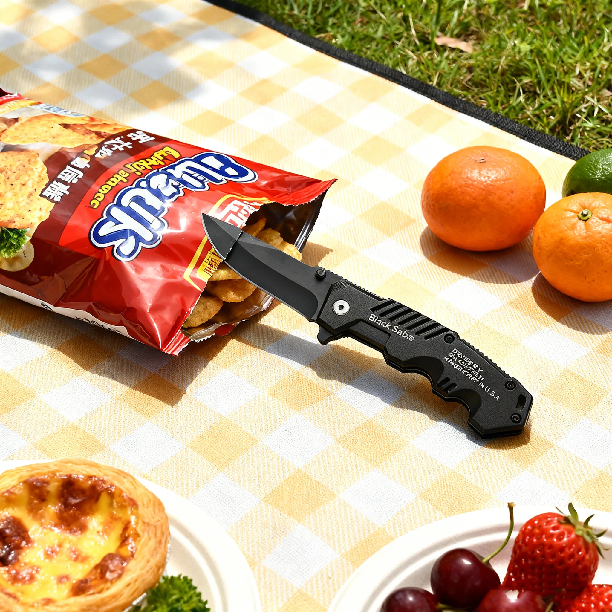 Outdoor Multifunctional Folding Knife Carrying Knife Stainless Steel Wilderness Camping Survival Knife Fruit Knife
