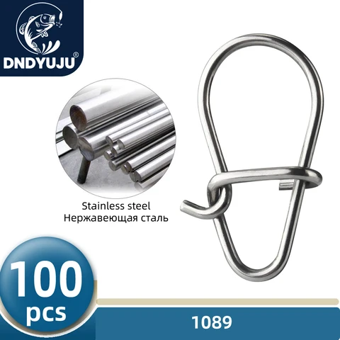 Рыболовные крючки-вертлюги DNDYUJU из нержавеющей стали 300 штук