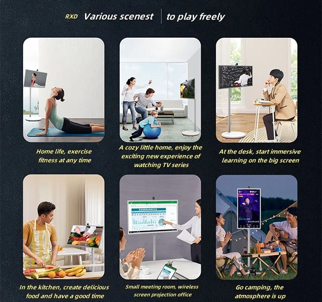 تلفزيون أندرويد الذكي بشاشة تعمل باللمس مقاس 24 بوصة 2025 - وحدة معالجة مركزية 8 النواة بسعة 128 جيجابايت مع ميزات اللياقة البدنية والترفيهية