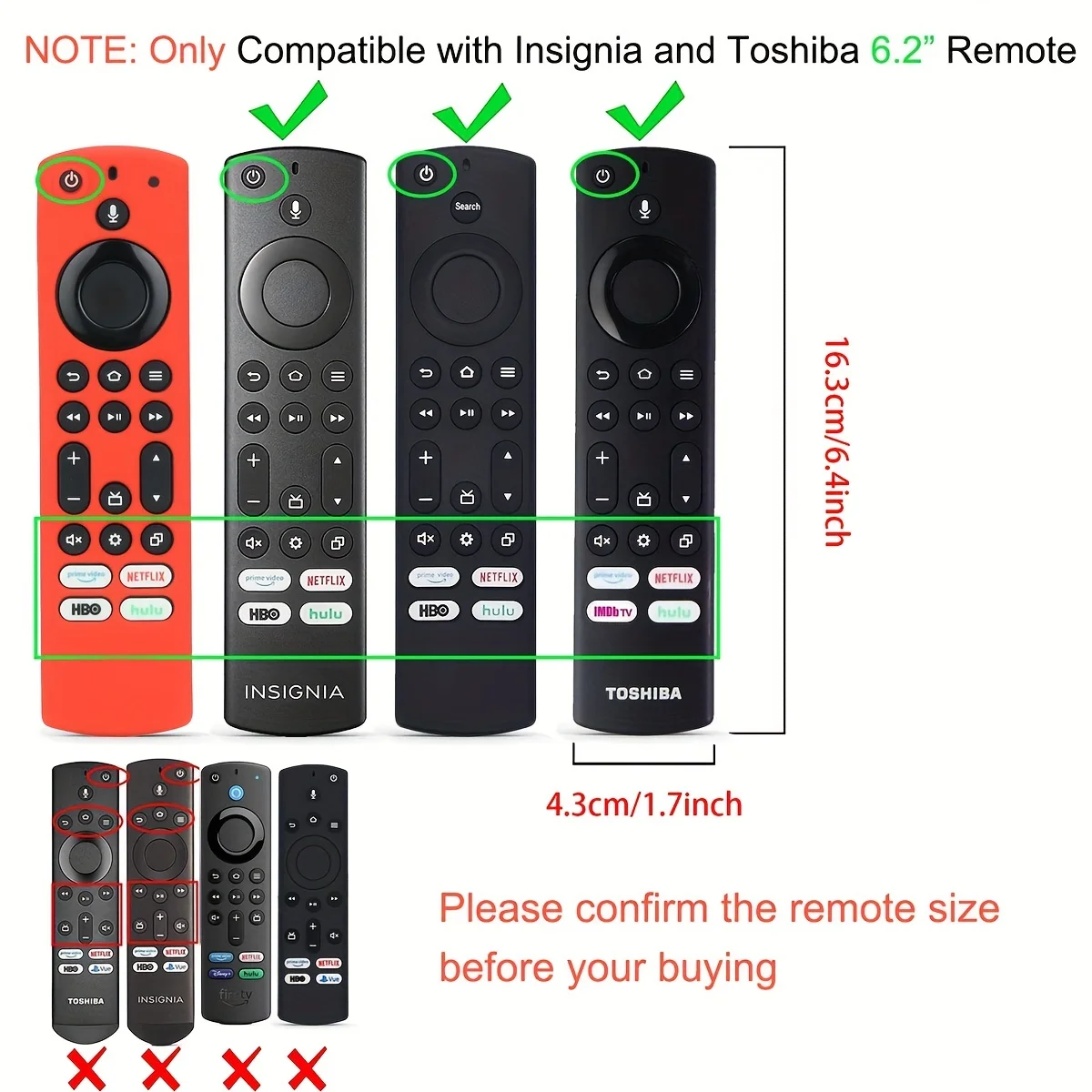 1 pack Glow In The Dark Silicone Remote case for Fir TV Alexa Vocie Remote, Fir TV Omni Series, TV 4-Series Remote,Toshiba/Insig