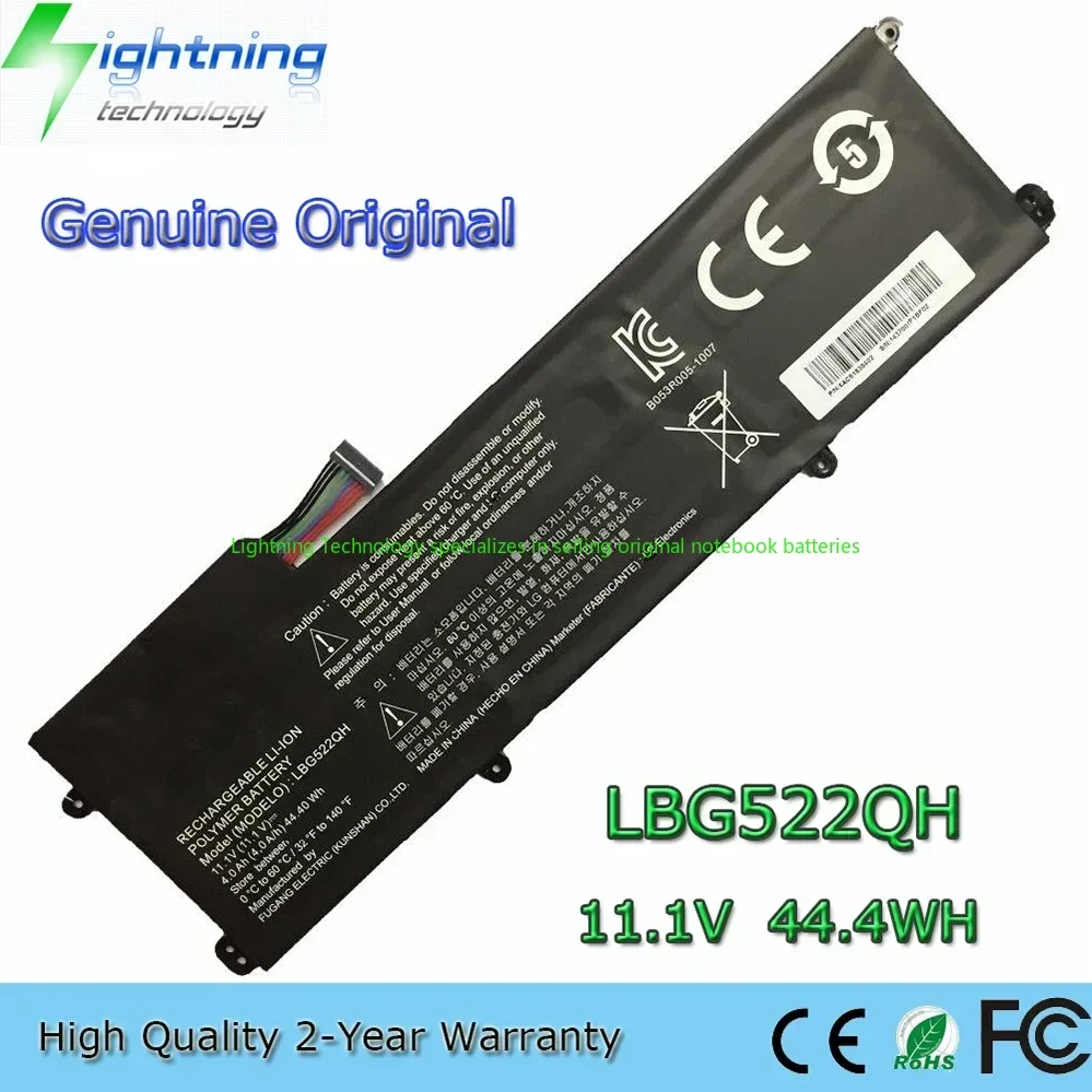 

LBG522QH 11,1 В, 44,4 Втч, оригинальный аккумулятор для ноутбука LG Xnote Z350-GE30KB Z360 Z360-GH60K Full HD ультрабук