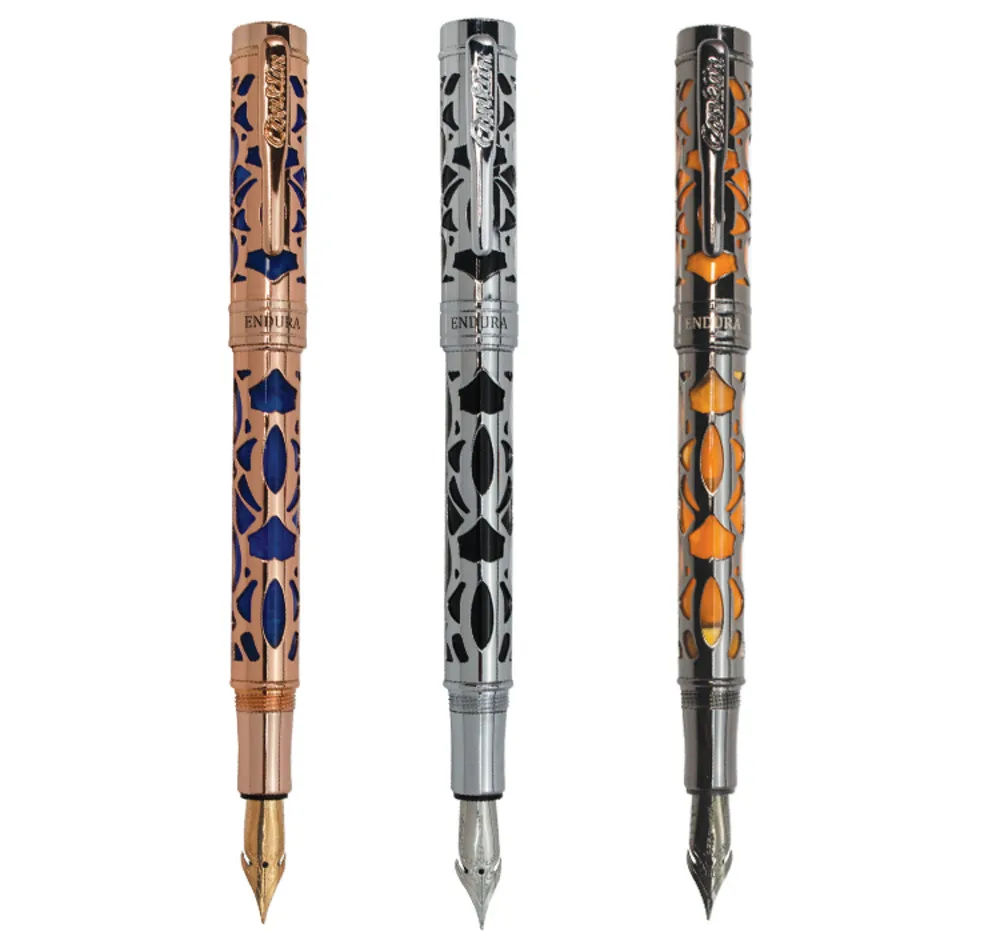 American Conklin Fountain Pen, Metal Hollow Style Business Calligraphy Pen, Signature Pen, Gifts Pen