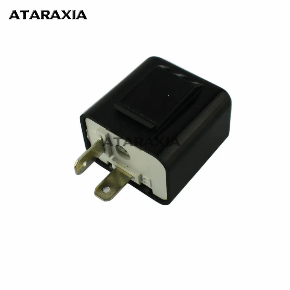 Motorrad-Blinkrelais, 2-polig, geschwindigkeitsverstellbar, LED, universeller Blinker, 12-V-Relais, Zubehör für Honda, Kawasaki