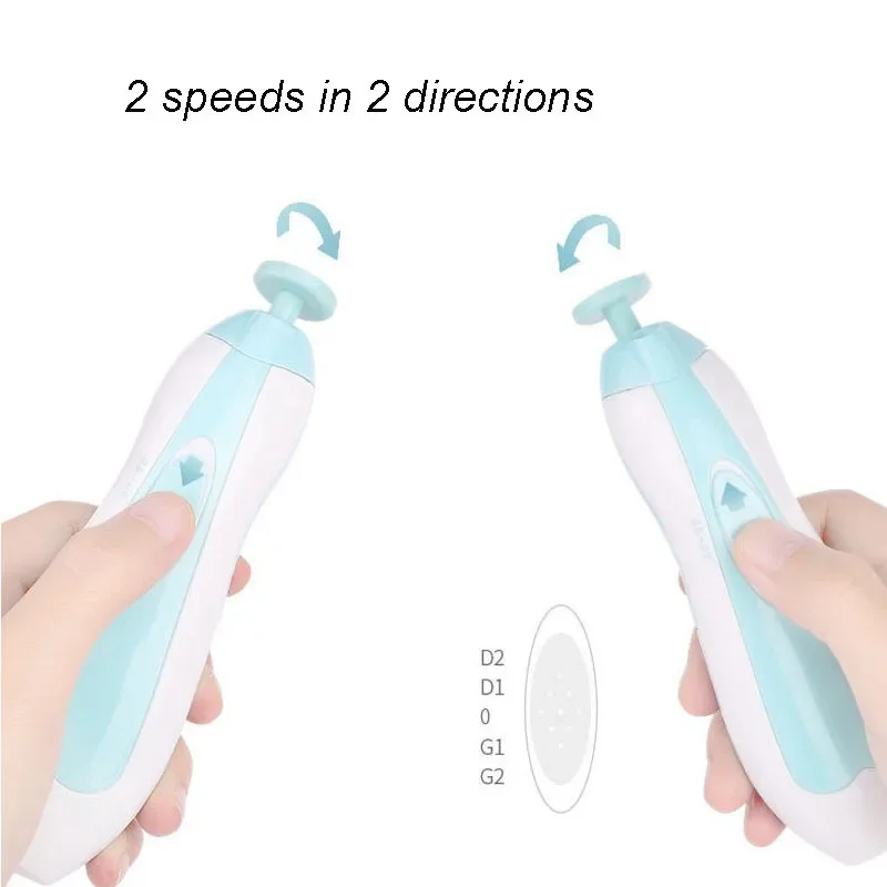 Baby Nail Clippers With Light, Baby Nail Kit, Safe Electric Baby Nail Trimmer For Newborn Toddler Fingernails And Toes