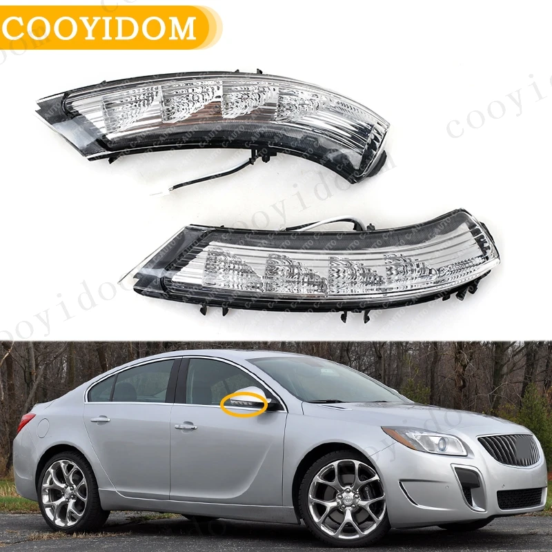 Car For Buick Regal 2011 2012 2013 2014 2015 2016 Left and Right LED Rearview Mirror Turn Signal Lights Lamp Car-styling