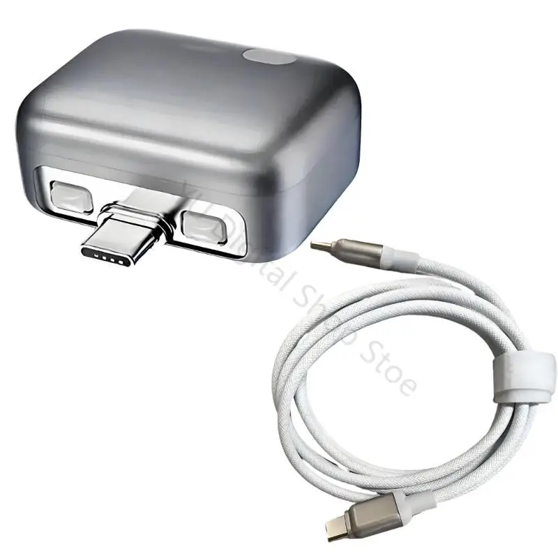 96BA USB-C-Volllade-Trennzubehör zum Aufladen Bett, kompakter Trennadapter mit Kabel für Telefone, Tablets – Detail 3